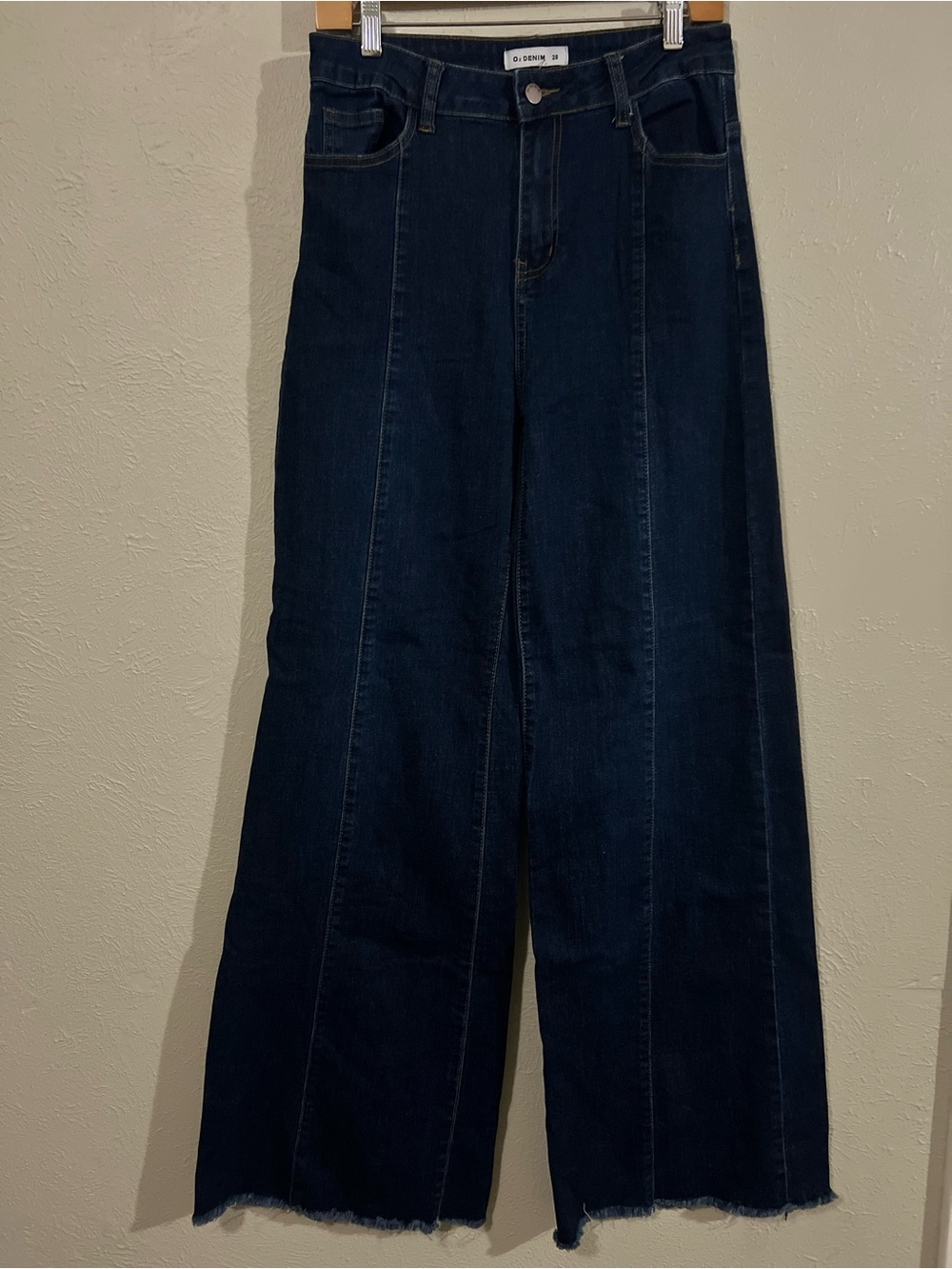 Women’s O2 Denim Wide Leg Dark Blue Jeans size 28